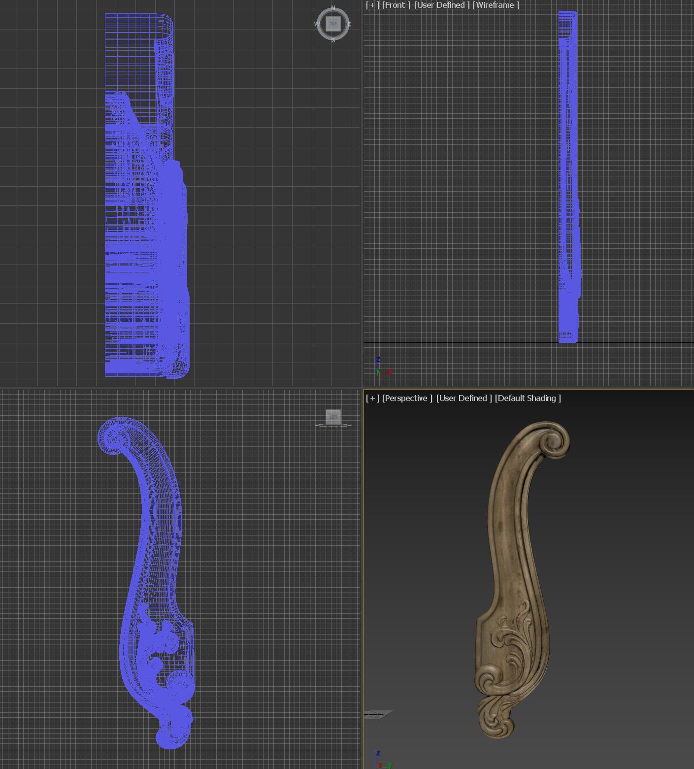 3dsmax关于家具表面的雕花几个案例分析